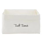 Curated Home Decor Tub Time Washable Paper Washcloth Caddy