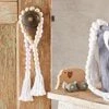 Curated Home Decor FINAL SALE Looped Wood Garland In Pink