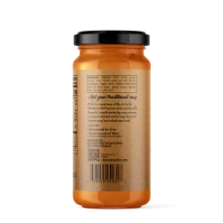 La Dee Da Gourmet Sauces Inc. Carrot Cauliflower Black Garlic & Ginger Soup Tabletop