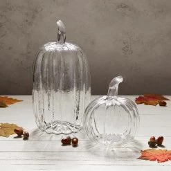 47th & Main Small Glass Pumpkin Glassware