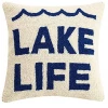Peking Handicraft Lake Life Hooked Pillow