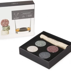 Viski Glacier Rocks Multi-Color Chilling Stone