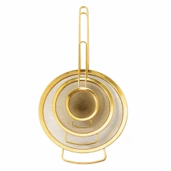 Bloomingville Tabletop Stainless Steel Strainers, Set Of 3