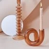Filtrum Abstract Candle Holder - Orange