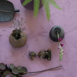 Bloomingville Grey Glass Body Vase