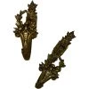 Curated Home Decor Vintage + Antique Antique Brass Curtain Tie-Backs