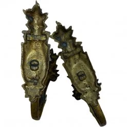 Curated Home Decor Vintage + Antique Antique Brass Curtain Tie-Backs