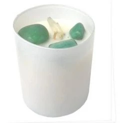 Spitfire Girl Aventurine Crystal Candle