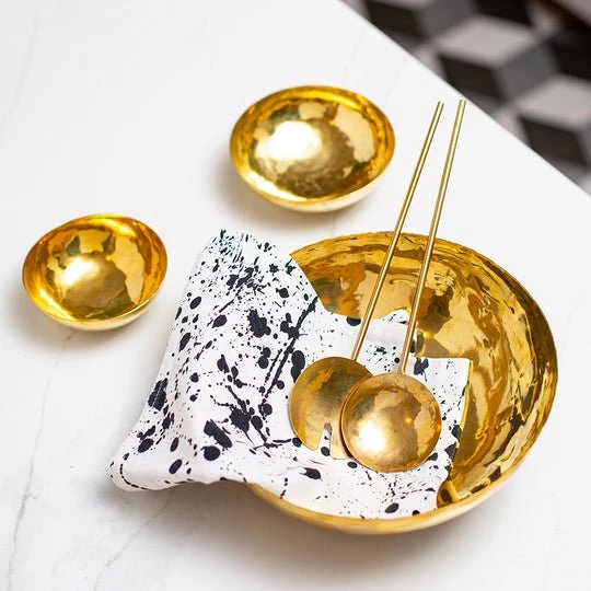 Bombay Duck Brass Salad Bowl 5 Bombay Duck Brass Salad Bowl