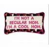 Curated Home Decor Pillows + Throws Cool Mom Needlepoint Lumbar Pillow