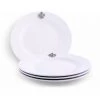 Arthur Court Fleur De Lis Melamine Lunch Plates - Set Of 4
