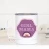 Mugsby "Girl Mama" Retro Travel Cup With Handle