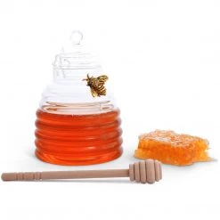 Arthur Court Gold Bee Honey Jar With Dipper Tabletop