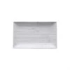 LeadingWare Gourmet Marble Blanc Melamine Rectangular Plate Tabletop