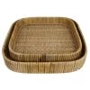 HomArt Cayman Tray, Rattan, Square - Lrg Objects + Accents