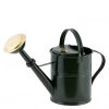 PLINT A/S Hunter Green And Brass Powder Coated Metal Watering Can 5L 1 PLINT A/S Hunter Green And Brass Powder Coated Metal Watering Can 5L