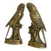 Curated Home Decor Vintage Pair Brass Parakeet Vintage + Antique