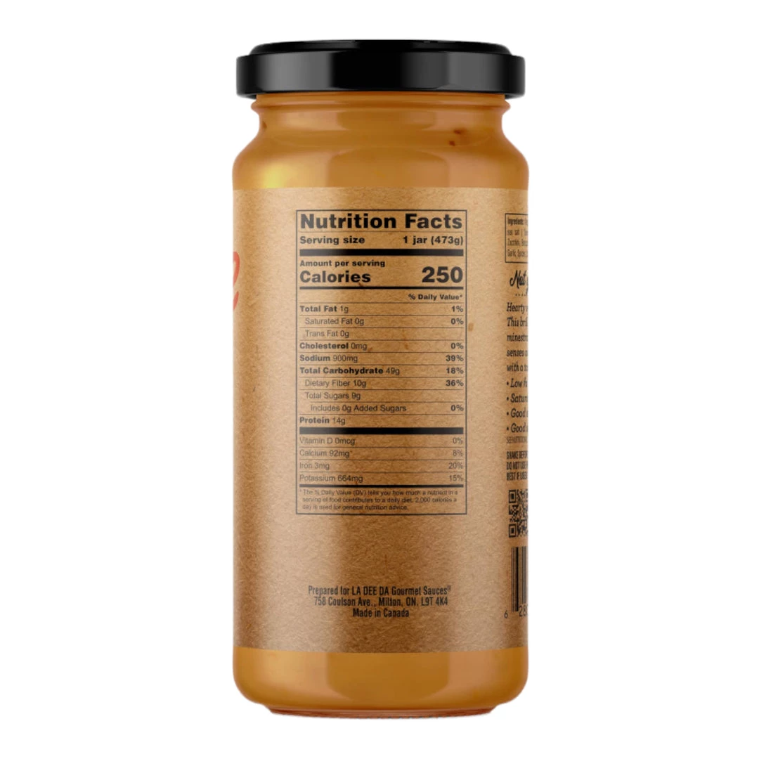 La Dee Da Gourmet Sauces Inc. Moroccan Style Lentil Soup 16.7 Oz 5 La Dee Da Gourmet Sauces Inc. Moroccan Style Lentil Soup 16.7 Oz