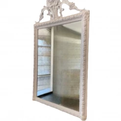 Curated Home Decor Vintage Lacquered French Mirror Vintage + Antique