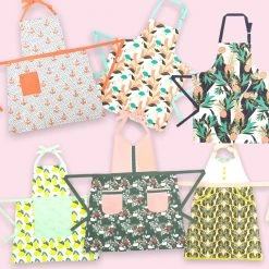 Curated Home Decor FINAL SALE Tropical Adjustable Pattern Style Aprons