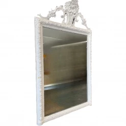 Curated Home Decor Vintage Lacquered French Mirror Vintage + Antique