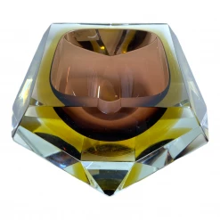 Curated Home Decor Vintage + Antique Vintage Murano Gradient Glass Ashtray