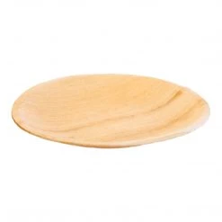 Creative Co-op Dried Areca Palm Single Use Platter Set- 9.75"