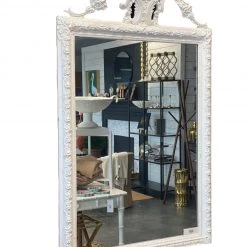 Curated Home Decor Vintage Lacquered French Mirror Vintage + Antique