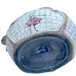 Curated Home Decor Vintage + Antique Majolica Bird Basketweave Pitcher 7 Curated Home Decor Vintage + Antique Majolica Bird Basketweave Pitcher