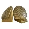 Curated Home Decor Vintage Pair Brass Clam Shell Bookends Vintage + Antique