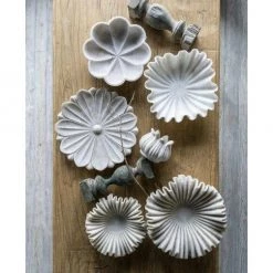 Blue Ocean Traders Tabletop Marble Handkerchief Bowl