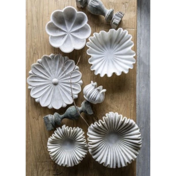 Blue Ocean Traders Marble Lotus Flower Planter Botanicals + Outdoor 4 Blue Ocean Traders Marble Lotus Flower Planter Botanicals + Outdoor