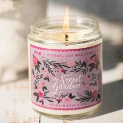 Candles + Such My Weekend Is Booked - The Secret Garden Soy Candle - Natural Floral Candle