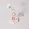 Filtrum Pink Glass Candle Holder & Vase Set Candles + Such