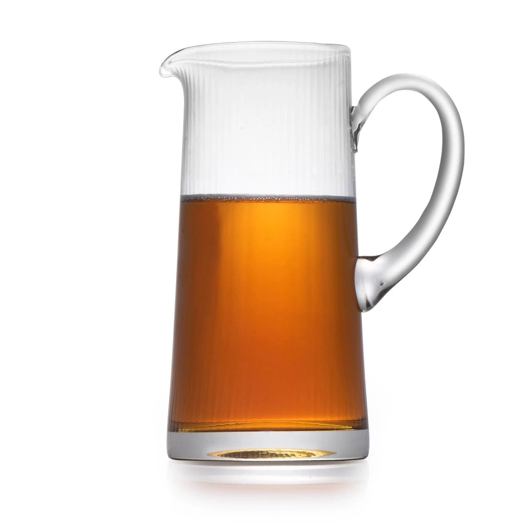 CLASSIC TOUCH DECOR INC. Pitcher With Gold Dipped Bottom And Gold Rim Barware 4 CLASSIC TOUCH DECOR INC. Pitcher With Gold Dipped Bottom And Gold Rim Barware