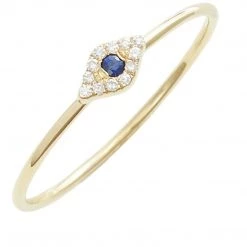 Spitfire Girl Protection Eye Blue Stone Ring