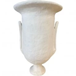 Curated Home Decor Tall Plaster Paper Mache' Vase