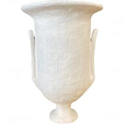 Curated Home Decor Tall Plaster Paper Mache' Vase