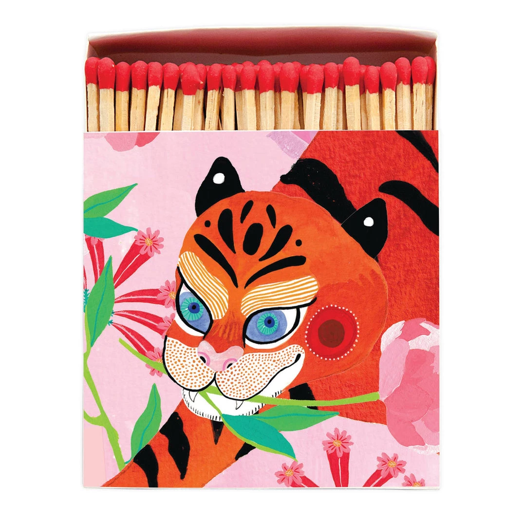 Archivist Gallery Candles + Such Tiger With Peony Matchbox 3 Archivist Gallery Candles + Such Tiger With Peony Matchbox