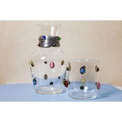 Curated Home Decor Vintage Jeweled Carafe