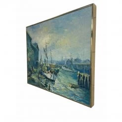 Curated Home Decor Vintage Seascape Oil Painting Bowen Seascape Landscape Oil Painting