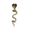 Curated Home Decor Vintage Style Cobra Snake Brass Door Handle (Sold Individually)