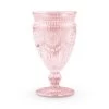 Weddingstar Inc. Vintage Style Pressed Glass Wine Goblet - Pink 2 Weddingstar Inc. Vintage Style Pressed Glass Wine Goblet - Pink