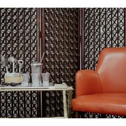 Curated Home Decor Vintage Vinyl MCM Chair Burnt Orange Nail Head