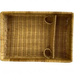 Curated Home Decor Vintage Wicker Picnic Basket & Place Setting Set Vintage + Antique