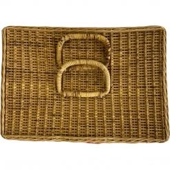 Curated Home Decor Vintage Wicker Picnic Basket & Place Setting Set Vintage + Antique