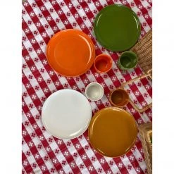 Curated Home Decor Vintage Wicker Picnic Basket & Place Setting Set Vintage + Antique