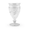 Weddingstar Inc. Vintage Style Pressed Glass Wine Goblet - Clear Barware